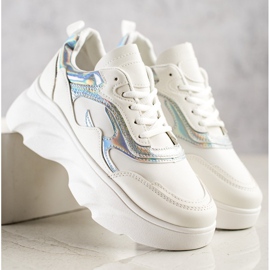 SHELOVET Baskets à la mode blanc 1