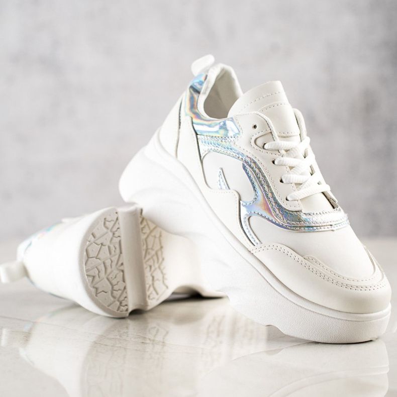 SHELOVET Baskets à la mode blanc 2