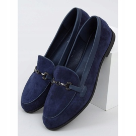 Mocassins bleu marine pour femme 8742 Bleu 1