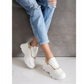 SHELOVET Baskets à la mode blanc 2