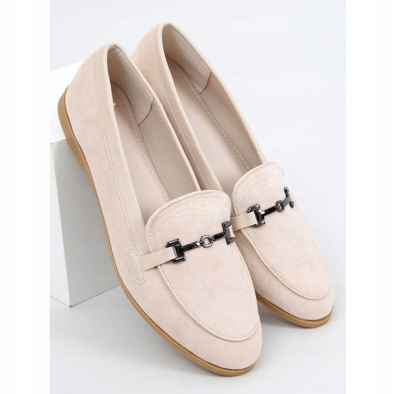 Mocassins femme beige 8742 Beige 1
