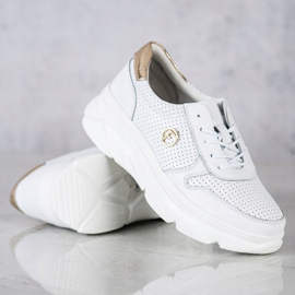 Filippo Baskets en cuir sur la plate-forme blanche 2