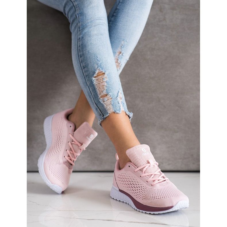 SHELOVET Chaussures de sport légères ajourées rose 1