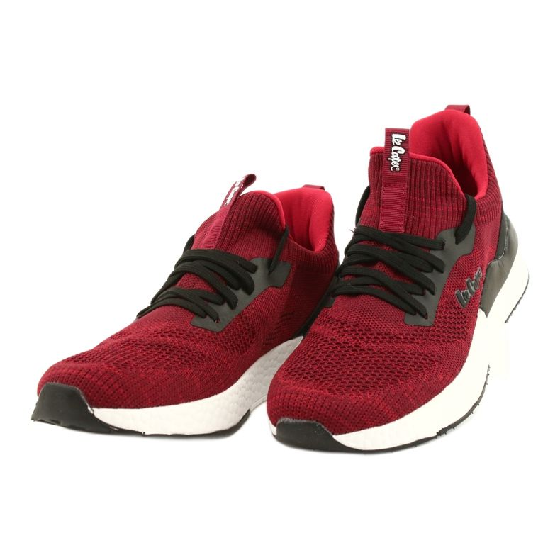 Lee Cooper Chaussures de sport pour hommes LCW-21-29-0173M Rouge le noir 1