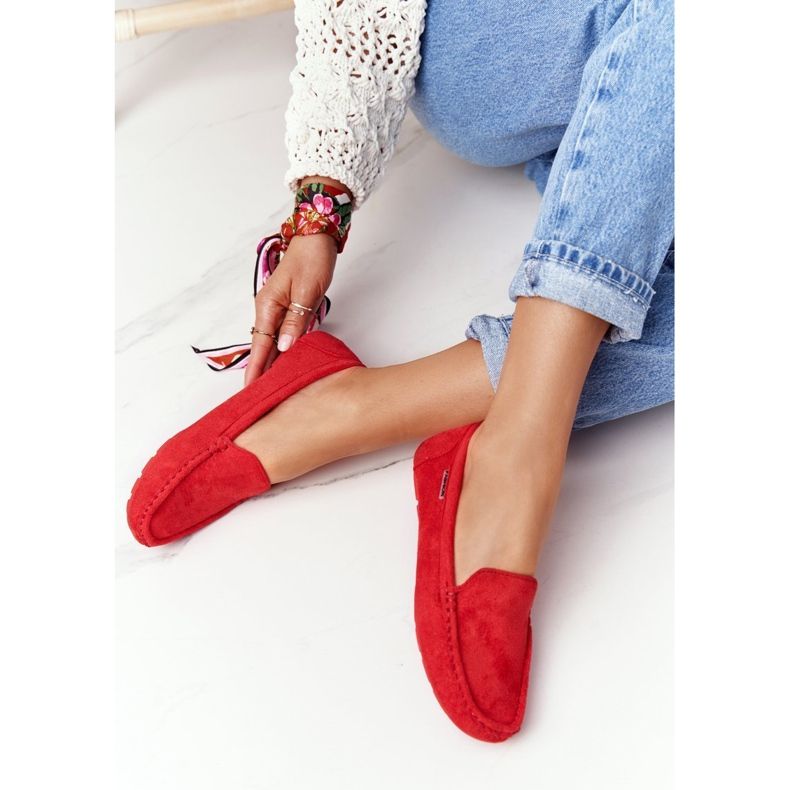 PH1 Mocassins Femme Rouge San Marino en daim 2 PH1 Mocassins Femme Rouge San Marino en daim 2
