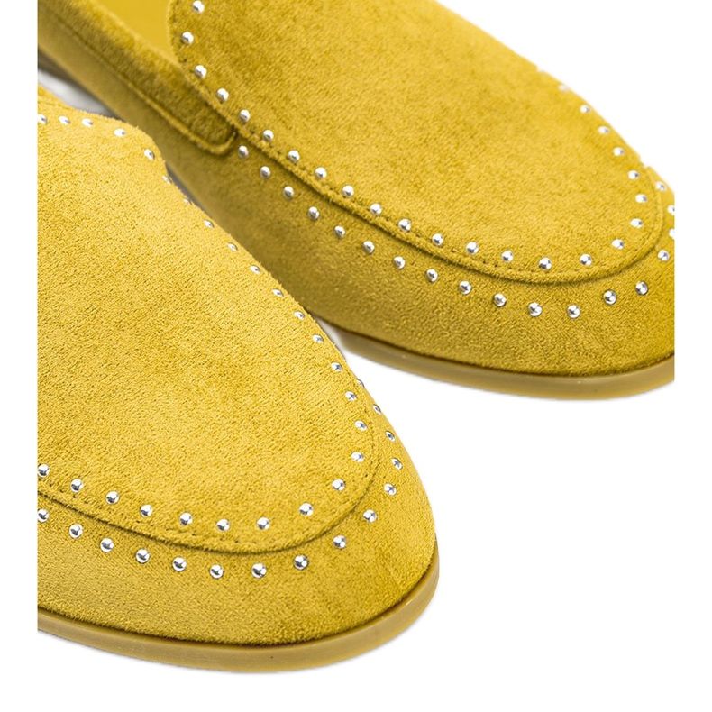 Mocassins moutarde en éco-suède de Hope jaune 1