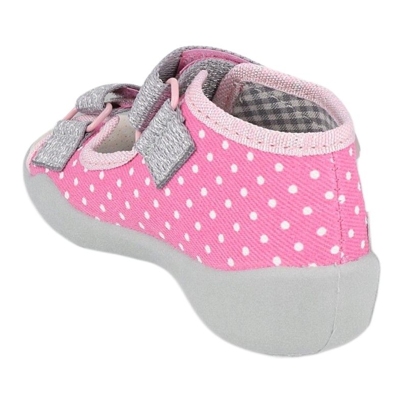 SANDALES FILLE PAPI BEFADO 342P016 rose argent 1