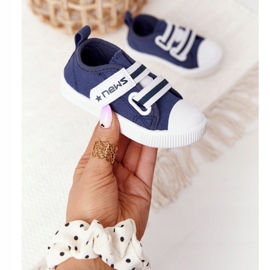 EVE Sneakers Enfant Avec Velcro Bleu Marine 1