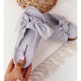 PB2 Chaussons Enfant Gris Sur Liège Little Wendy 1