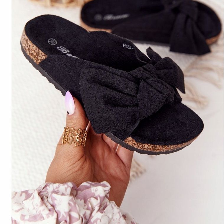 PB2 Chaussons Enfant Noir Sur Noir Little Wendy 2