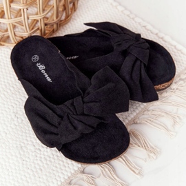 PB2 Chaussons Enfant Noir Sur Noir Little Wendy 1