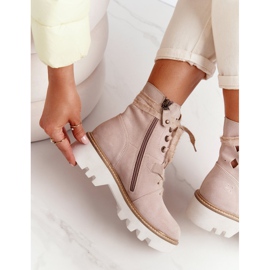 Boots Daim Ajourées Maciejka Beige 05033-04 brun 3