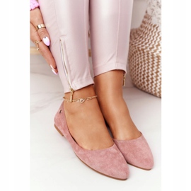 Ballerines en daim Sergio Leone BL622 Rose 2