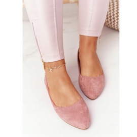 Ballerines en daim Sergio Leone BL622 Rose 4