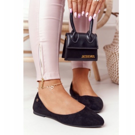 Ballerines en daim Sergio Leone BL622 Noir le noir 3