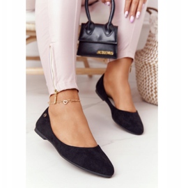 Ballerines en daim Sergio Leone BL622 Noir 1