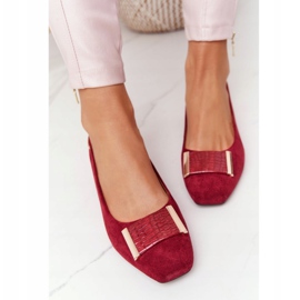 Escarpins en daim à talon Sergio Leone PB142 Bordeaux rouge multicolore 5