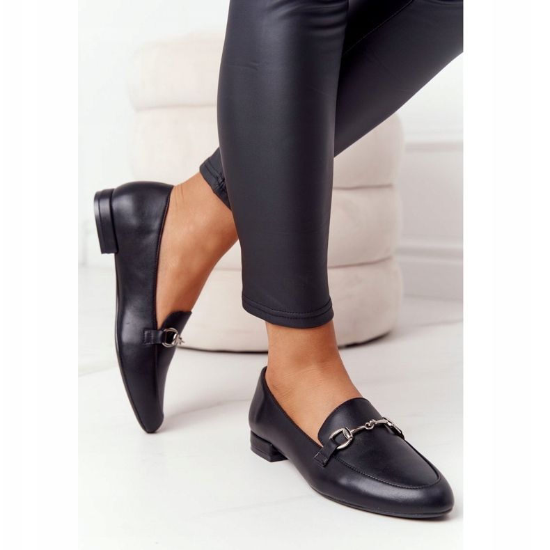 Mocassins Femme Sergio Leone MK733 Noir 1