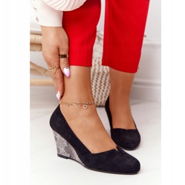 Escarpins Compensés Sergio Leone PB767 Serpent Noir 2