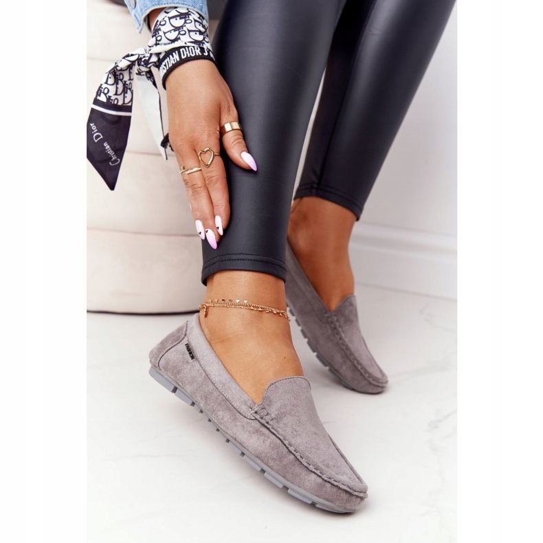 PH1 Mocassins Femme En Daim Gris Saint-Marin 2 PH1 Mocassins Femme En Daim Gris Saint-Marin 2