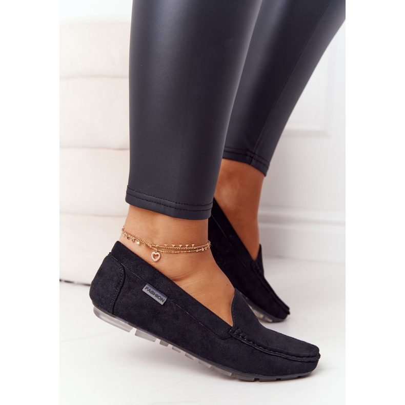 PH1 Mocassins Femme San Marino Noirs En Daim 1