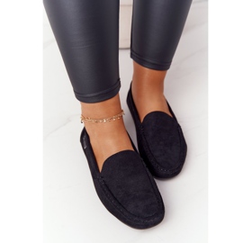 PH1 Mocassins Femme San Marino Noirs En Daim le noir 2