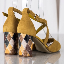 Sandales à la mode Sergio Leone jaune 2