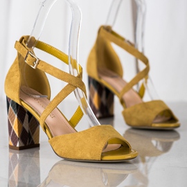 Sandales à la mode Sergio Leone jaune 3