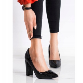 Diamantique Escarpins à imprimé serpent le noir 2