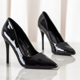 SHELOVET talons hauts à la mode le noir 1