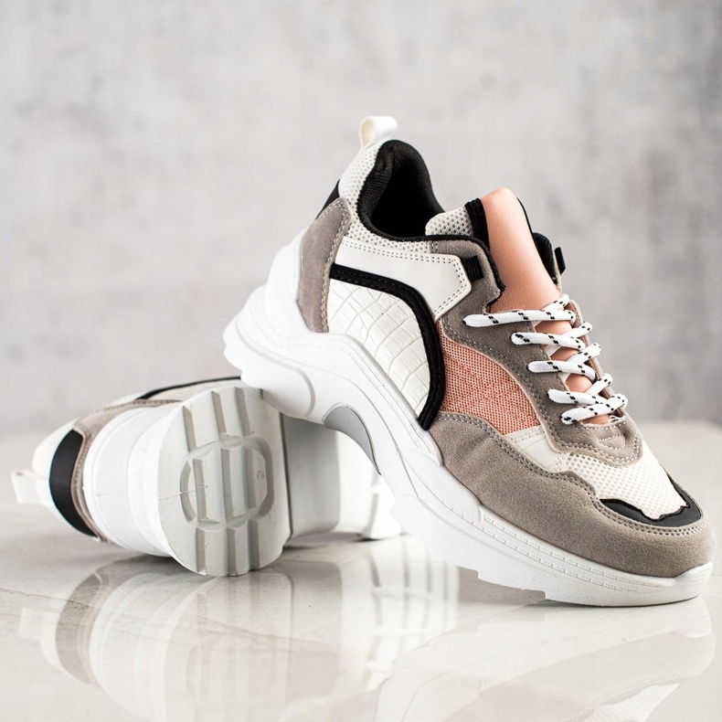 SHELOVET Baskets colorées à la mode multicolore 1