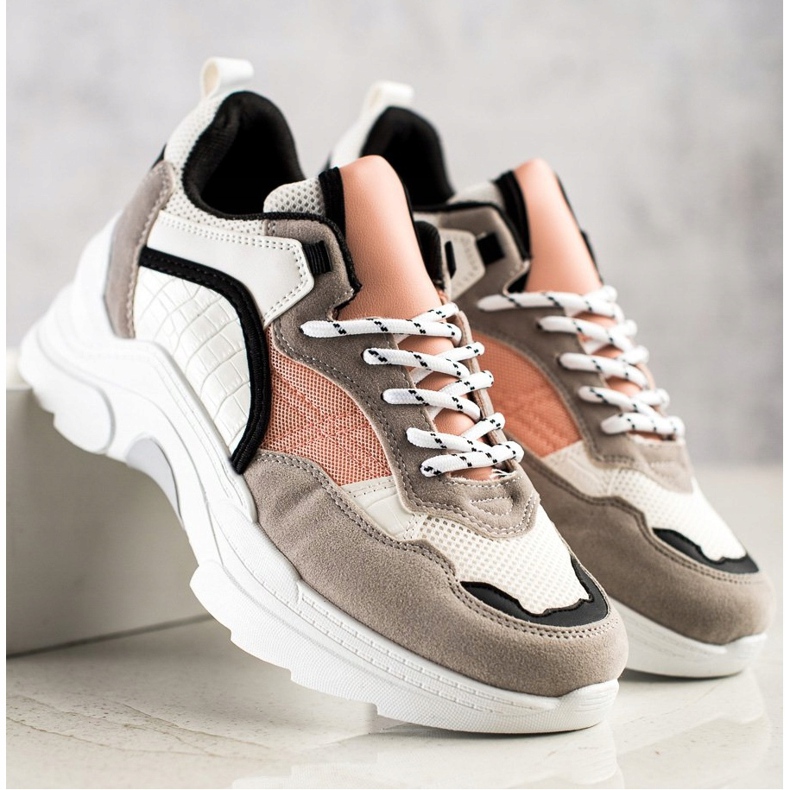 SHELOVET Baskets colorées à la mode multicolore 2