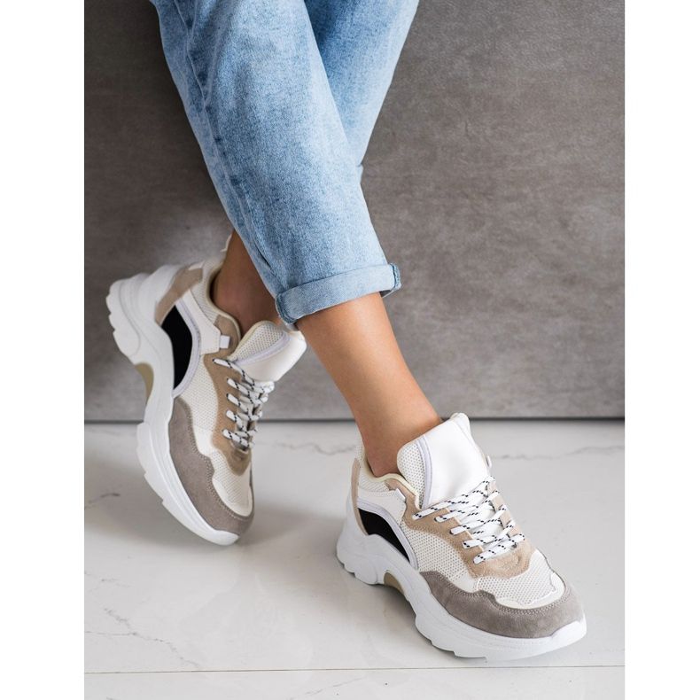 SHELOVET Baskets colorées à la mode multicolore 1