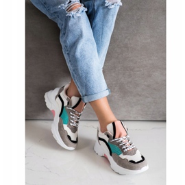 SHELOVET Baskets colorées à la mode multicolore 2