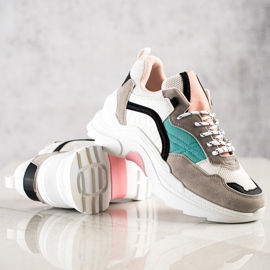 SHELOVET Baskets colorées à la mode multicolore 4