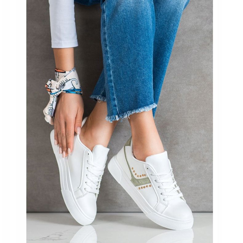 SHELOVET Chaussures de sport blanches décontractées 1