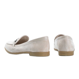 Mocassins en éco-suède beige Juliette 1 Mocassins en éco-suède beige Juliette 1