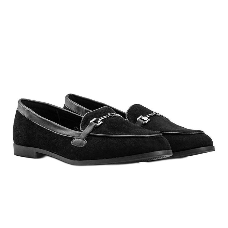 Mocassins noirs en éco suède de Juliette 2