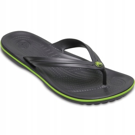 Chaussons Crocs Crocband Flip vert graphite 11033 OA1 multicolore 2