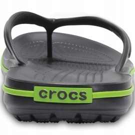 Chaussons Crocs Crocband Flip vert graphite 11033 OA1 multicolore 4
