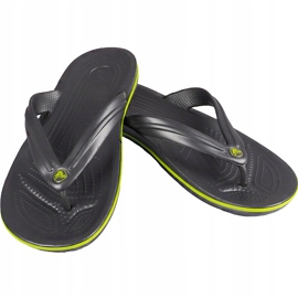 Chaussons Crocs Crocband Flip vert graphite 11033 OA1 multicolore 1