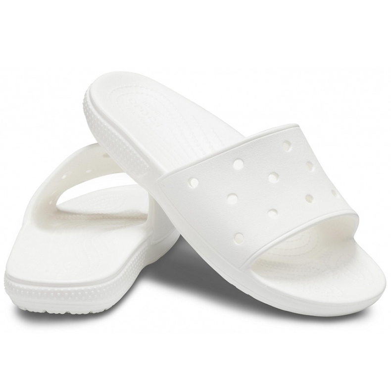 Chaussons Crocs Classic Slide blanc 206121 100 blanche 1