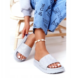 Pantoufles Pour Femmes On The Big Star HH274688 Gris Plateforme 1 Pantoufles Pour Femmes On The Big Star HH274688 Gris Plateforme 1