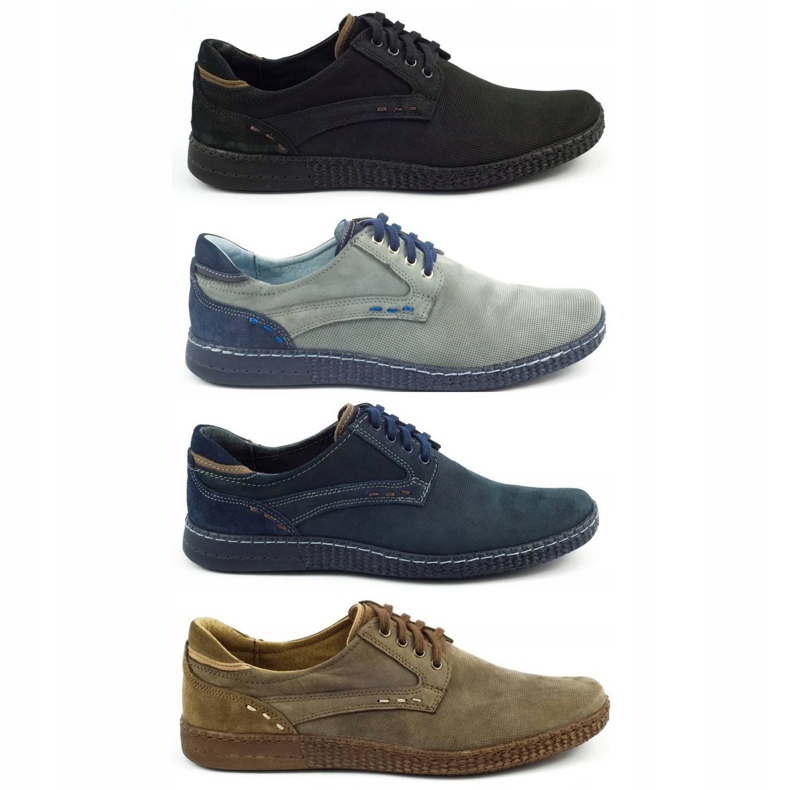 KOMODO Chaussures décontractées pour hommes 848 noir brun le noir 1