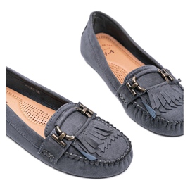 Mocassins en éco-suède gris de Maia 1