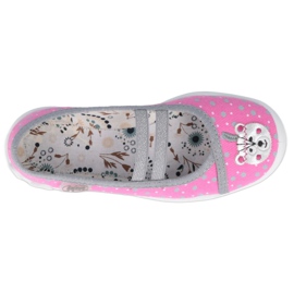 Ballerines Befado chaussures pour enfants 116X284 rose argent gris 2 Ballerines Befado chaussures pour enfants 116X284 rose argent gris 2