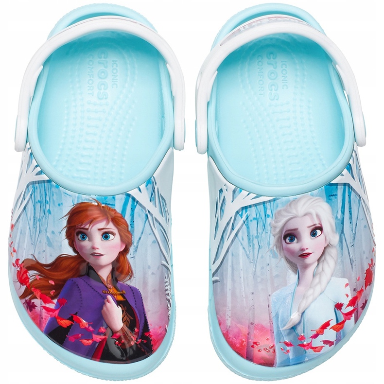 Crocs for kids Fl Ol Disney La Reine des Neiges 2 Clog bleu 206167 4O9 multicolore 1