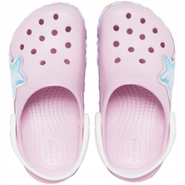 Crocs pour enfants Fl Star Band Clog rose 207075 6GD 1