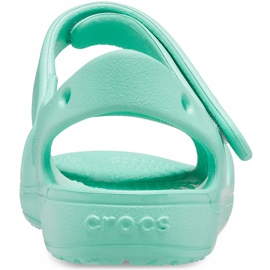 Sandales enfant Crocs Classic Cross Strap Charm menthe 206947 3U3 vert 2