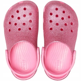Crocs kids Classic Glitter Clog rose 205441 669 1